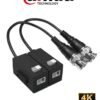 TRANCEPTOR DAHUA KIT 4 CAMARAS DAHUA 1080P FULL HD CON MICROFONO Y FULL COLOR (METALICAS)
