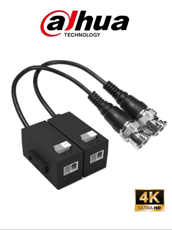 TRANCEPTOR DAHUA KIT 4 CAMARAS DAHUA 1080P FULL HD CON MICROFONO Y FULL COLOR (METALICAS)
