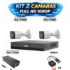 KIT 2 CAMARAS SAXXON BY DAHUA 1080P FULL HD (METALICAS)