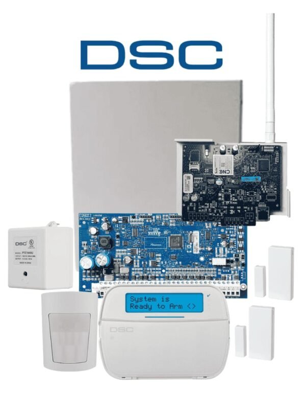 KIT DE ALARMA DSC INALAMBRICO CON COMUNICADOR CELULAR