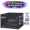 KIT 4 CAMARAS EPCOM BY HIKVISION 5 MEGAPIXELES (METALICAS)