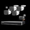 KIT 4 CAMARAS EPCOM BY HIKVISION 5 MEGAPIXELES (METALICAS)