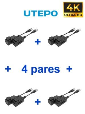 TRANCEPTORES UTEPO 4K KIT DE 4 PARES