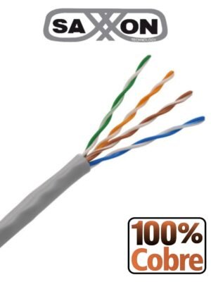 BOBINA SAXXON UTP 100 MTS COBRE CAT5E