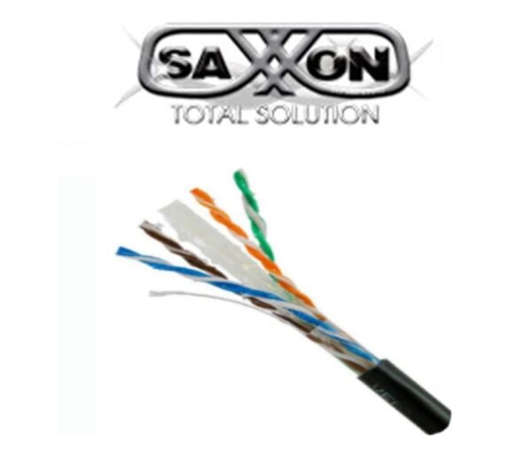 BOBINA SAXXON UTP COBRE DOBLE FORRO 305 MTS CAT6