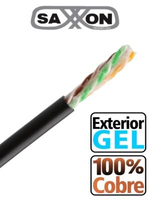 BOBINA SAXXON UTP COBRE DOBLE FORRO 305 MTS CAT6