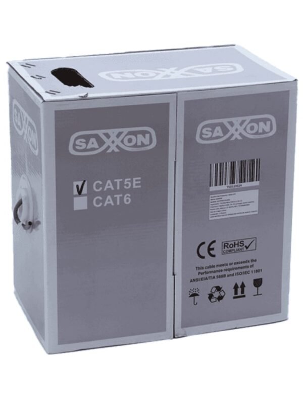 BOBINA SAXXON UTP 100 MTS CCA CAT5E