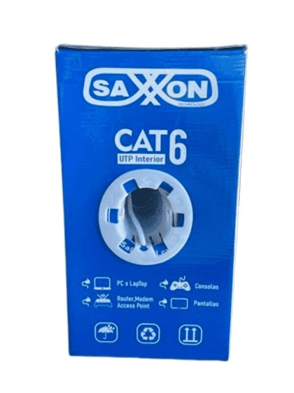 BOBINA SAXXON UTP CCA 305 MTS CAT6