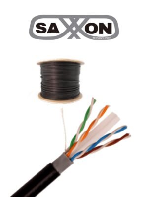 BOBINA SAXXON UTP CCA 305 METROS DOBLE FORRO EXTERIOR CAT6